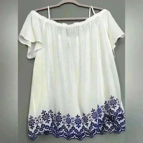 Old Navy Eyelet floral Blouse (245) - Picture 7 of 12